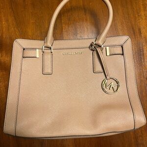 Michael Kors Tan Leather Tote Bag